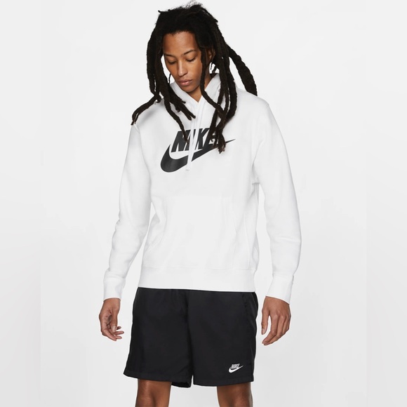 Nike Other - Nike Small White Sportswear Club Fleece Hoodie